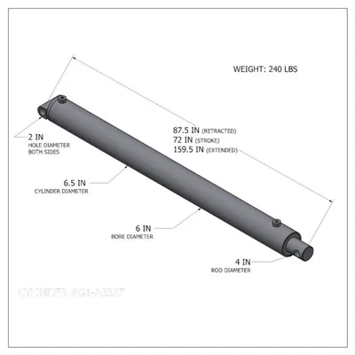 Cilindar dvostrukog djelovanja (6 X4,5 X 72)